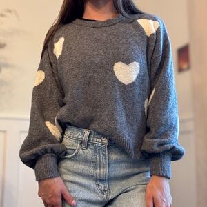 Madewell Heart Pattern Sweater
